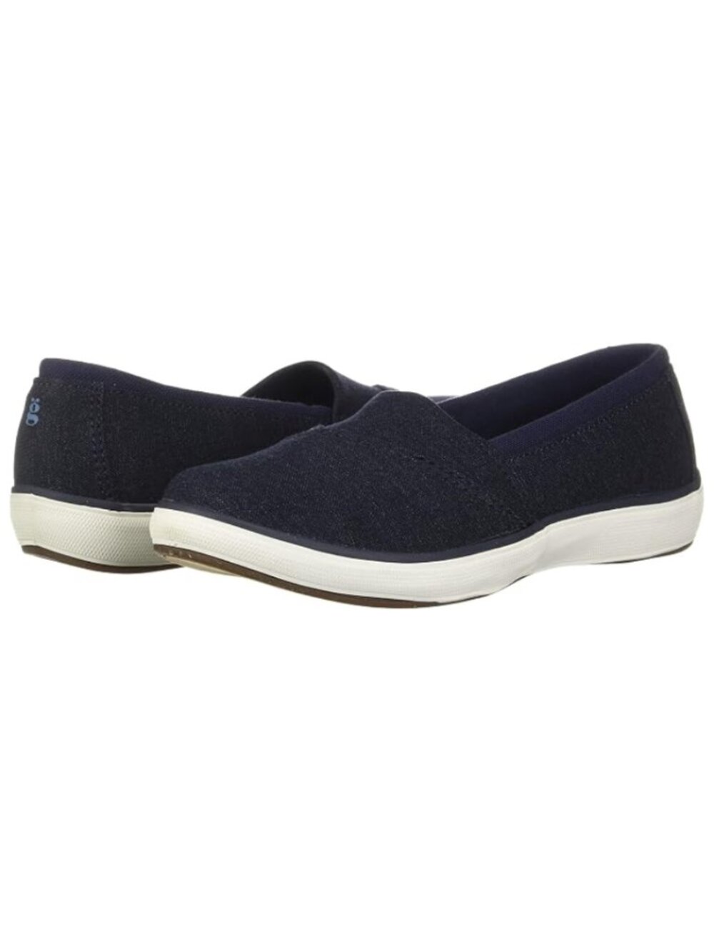 Grasshoppers Womens Margo Stretch Denim Ballet Flat Size 10 Peacoat Navy Blue